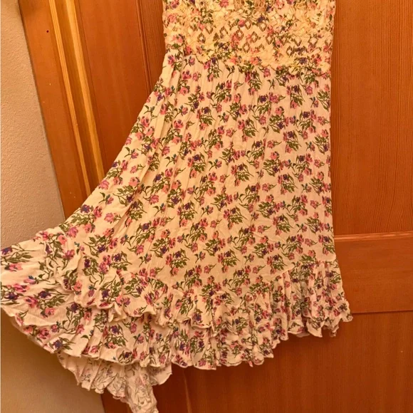 FREE PEOPLE WOMEN'S ADELLA FLORAL PRINT SLEEVELESS SLIP MINI DRESS - Picture 10 of 11